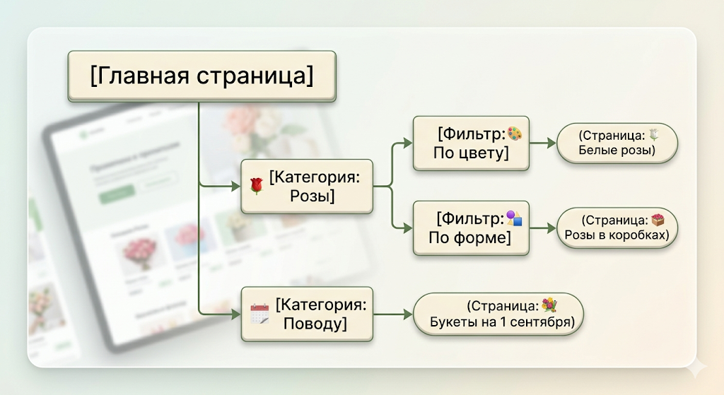 Пример структуры Схема структуры по фильтрам